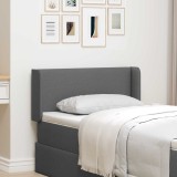 vidaXL Ureche pentru Tăblie Gri Scurt 40,5 x 40,5 x 4 cm țesătură 346577