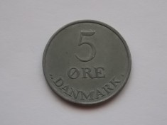 5 ORE 1952 Danemarca-AUNC foto