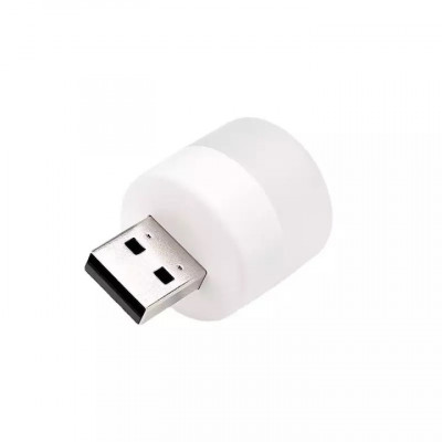 Bec Led cu alimentare USB, Lumina rece, Portabil, Alb, YULMI foto