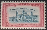 Pakistan 1960 &ndash; Marcă &bdquo;Golden Jubilee &ndash; Punjab Agricultural College Lyallpur&rdquo;, 2 Annas