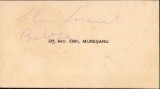 A1765 Carte de vizită dr. Emil Mureșanu, Cluj, 1943