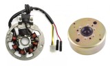 Magnetou + Volanta Scuter Yamaha Axis 2T 49cc 50cc 80cc - Aprindere Stator 5 Fire