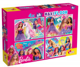 Cumpara ieftin Puzzle de podea Lisciani, Barbie, Maxi, 4 x 48 piese