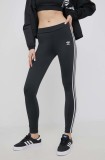 adidas Originals colanți Adicolor HF7536 femei, culoarea negru, cu imprimeu HF7536-BLACK