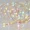 Instalație Lumini Crăciun, LED Milky, 100 Becuri, Multicolor, Cablu Transparent, 4.95m, Interior