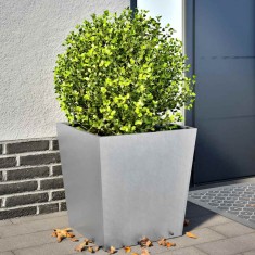 vidaXL Jardiniere grădină, 2 buc., 50x50x50 cm, oțel galvanizat 851077