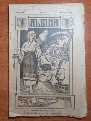 albina 1 decembrie 1913-cantonul din sinaia,art. iarasi holera,canalul panama foto