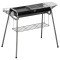 Gratar gradina/camping cu carbuni, portabil, grill dreptunghiular, cu rafturi, structura inox, 96x61x72 cm GartenVIP DiyLine
