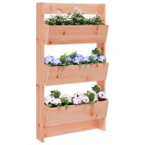 Jardiniera verticala de perete vidaXL, 3 niveluri, lemn Douglas, 60x18.5x110 cm, maro