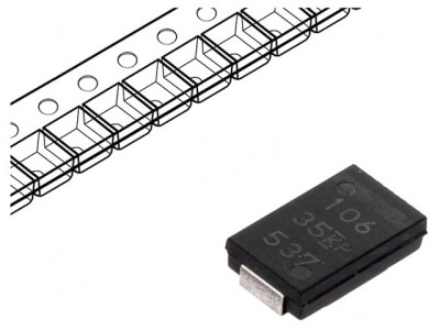 Condensator tantal-polimer 33uF 25V SMD foto