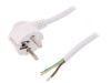 Cablu Electric Alb 1,5m 3x1,5mm2 PVC 16A 250V