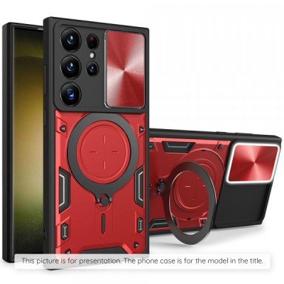 Husa pentru Motorola Moto E15 / G05, Techsuit, CamGuard Pro, Rosie foto