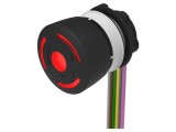 Comutator Siguranță EAO 22mm, 2 NC + NO, LED Negru