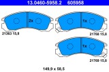 ATE 13.0460-5958.2 set placute frana,frana disc