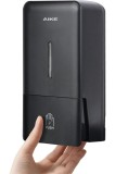 AK1006 800ML dozator de săpun montat pe perete, dozator manual de săpun lichid din plastic, dozator de săpun lichid pentru uz public, negru