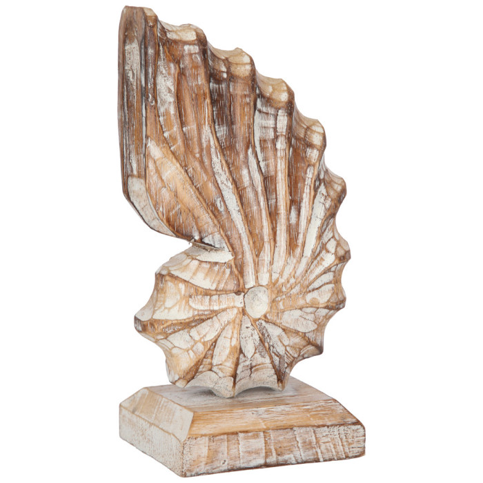 Sculptura din lemn cu tematica mediteraneana Nautilus Shell, XL