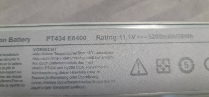 Baterie originala Dell Latitude E6410, E6510