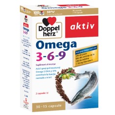 Supliment alimentar Omega 3-6-9 Doppelherz, 30 + 15 capsule