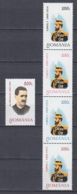 ROMANIA 1997 LP 1444 a PERSONALITATI OAMENI POLITICI SERIE MNH foto