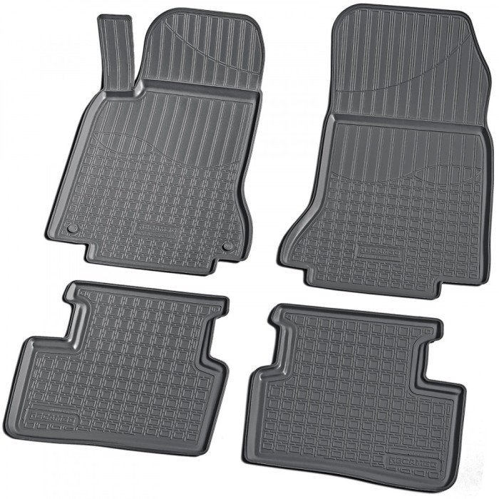 Set de 4 covorase cauciuc 3D stil tavita premium pentru Mercedes B-Class W246, CLA C117, GLA X156