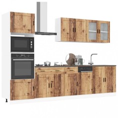 vidaXL Set de dulapuri de bucătărie 7 piese &bdquo;Porto&rdquo; Lemn vechi lemn 3314759
