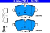 ATE 13.0460-2725.2 set placute frana,frana disc