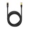 Cablu de rețea Baseus Ethernet RJ45, 10Gbps, 8m (negru)