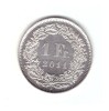 Moneda Elvetia 1 franc 2011, stare foarte buna, curata, Europa, Cupru-Nichel
