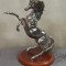 STATUETA Laminata ARGINT 925 - CAL in 2 picioare - Italy - 50g - Vintage !