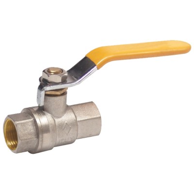 Robinet trecere pentru gaz din bronz cu maneta, 3/4, Fi + Fi foto