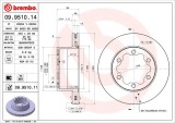 BREMBO 09.9510.11 PRIME LINE - UV Coated Disc frana