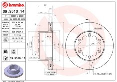 BREMBO 09.9510.11 PRIME LINE - UV Coated Disc frana