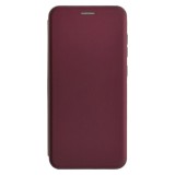 Husa Flip cover magnetic compatibila cu Xiaomi Redmi 9, Visiniu - ALC&reg;, ALC MOBILE