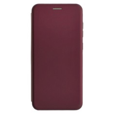 Husa Flip cover magnetic compatibila cu Xiaomi Redmi 9C, Visiniu - ALC&reg;