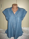 Cumpara ieftin Bluza denim subtire Chicoree Mar 40, Maneca scurta