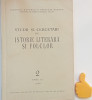 Studii si cercetari de istorie literara si folclor 2 anul IX 1960