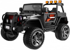 Masinuta electrica Monster Jeep 4x4 cu 2 locuri, negru foto