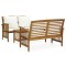 Gossi set mobilier gradina cu perne, 3 piese, lemn masiv de acacia