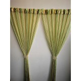 Cumpara ieftin Perdea Franjuri,3 metri x 3 metri, verde,oliv,bej - 1COL10