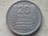 ALGERIA-20 FRANCS 1949, Africa, Cupru-Nichel