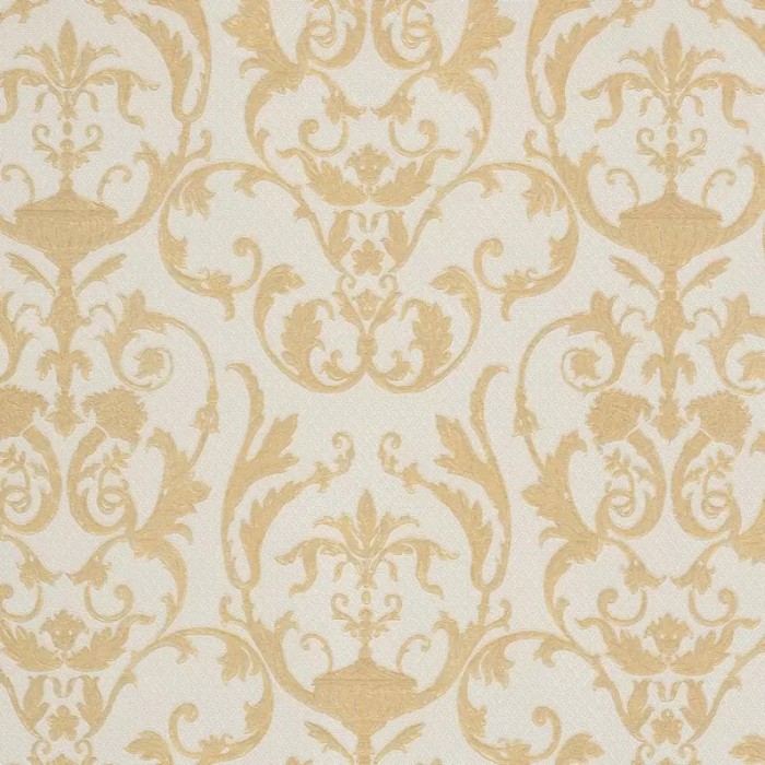 Tapet clasic, baroc, gri, auriu, dormitor, lavabil, 95514