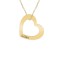 Colier personalizat cu inimioara si nume din argint 925 placat cu aur galben 24K