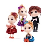 Set 4 papusi, un baiat si trei fete 12 cm