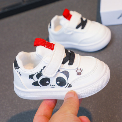 Adidasi albi pentru copii - Sweet Panda (Marime Disponibila: 9-12 luni (Marimea foto