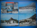 HOPCT LOT 3467 4 CARTI POSTALE-IARNA LA POIANA BRASOV-CIRCULATE, Circulata, Printata