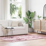 vidaXL Covor shaggy cu pom &icirc;nalt, NAVARRA, roz praf, 130x200 cm