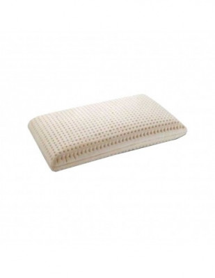 Perna latex pentru copii, 40x30 cm, husa bumbac, antialergenica, antibacteriana, ecologica foto