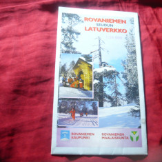 Harta - Ghid Turistic Ski in Finlanda - Rovaniemen Seudun Latuverkko