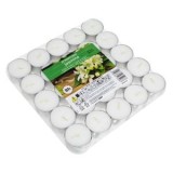 Lumanari tip Pastila Parfumate Albe cu Aroma de Iasomie, &Oslash;4x2.5cm, 25 buc, CMCLASS