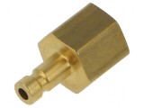 Conector ştuţ alamă G 1/8 interior 0&divide;35bar NW 2,7